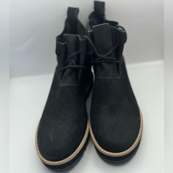 Eileen Fisher Women’s Size 8 Capa Wedge Chukka Boot In Black - Picture 2 of 9